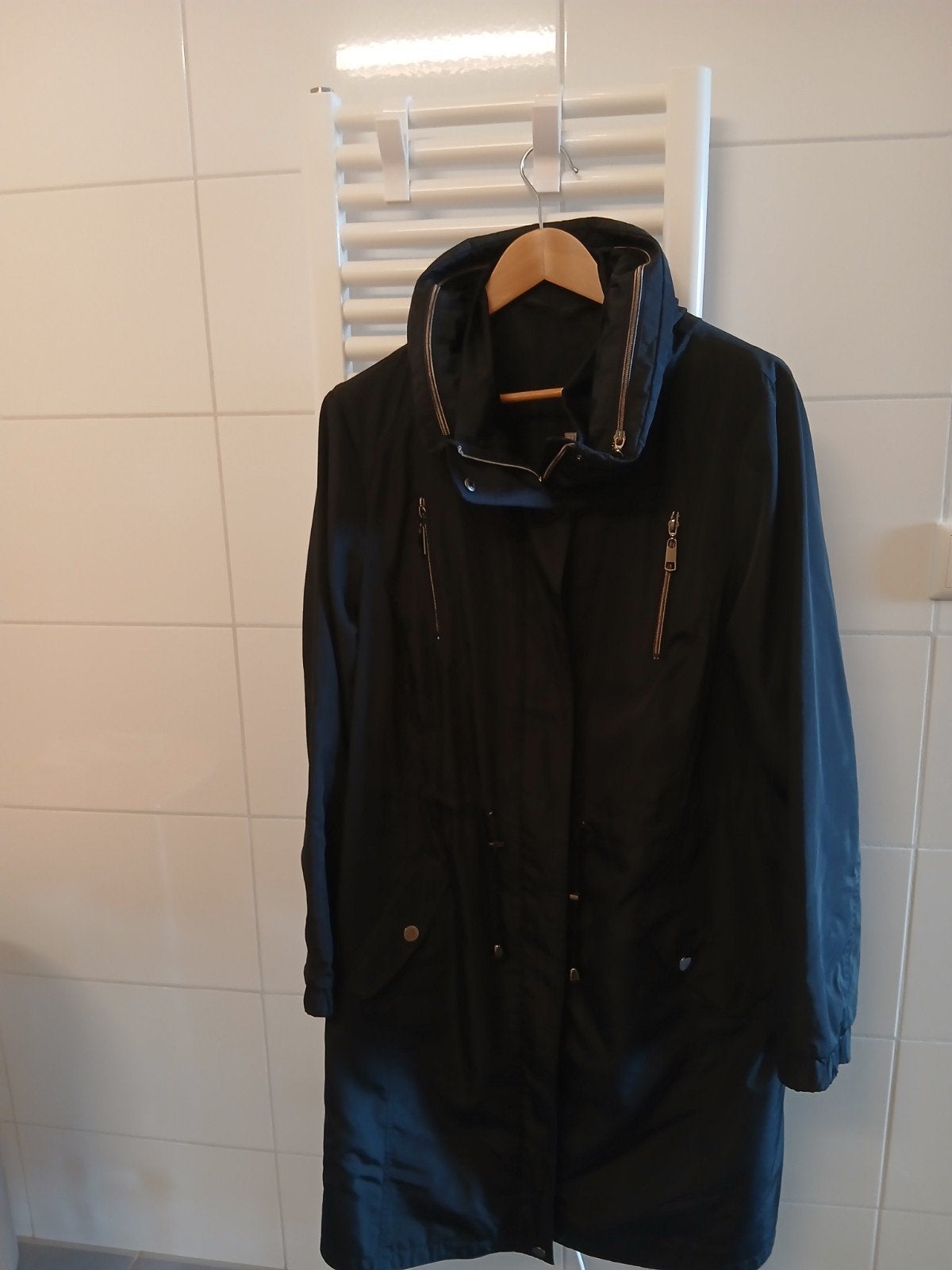 Regenjas dames, Ophalen, Blauw, Zo goed als nieuw, Maat 46/48 (XL) of groter