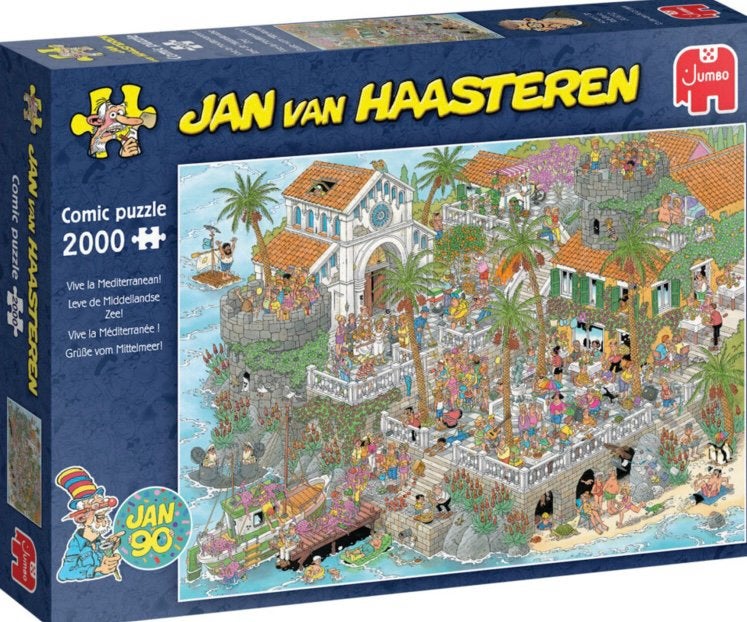 Jan van Haasteren - Leve de Middelandse Zee - 2000 st. NIEUW, Ophalen of Verzenden, Meer dan 1500 stukjes, Nieuw, Legpuzzel