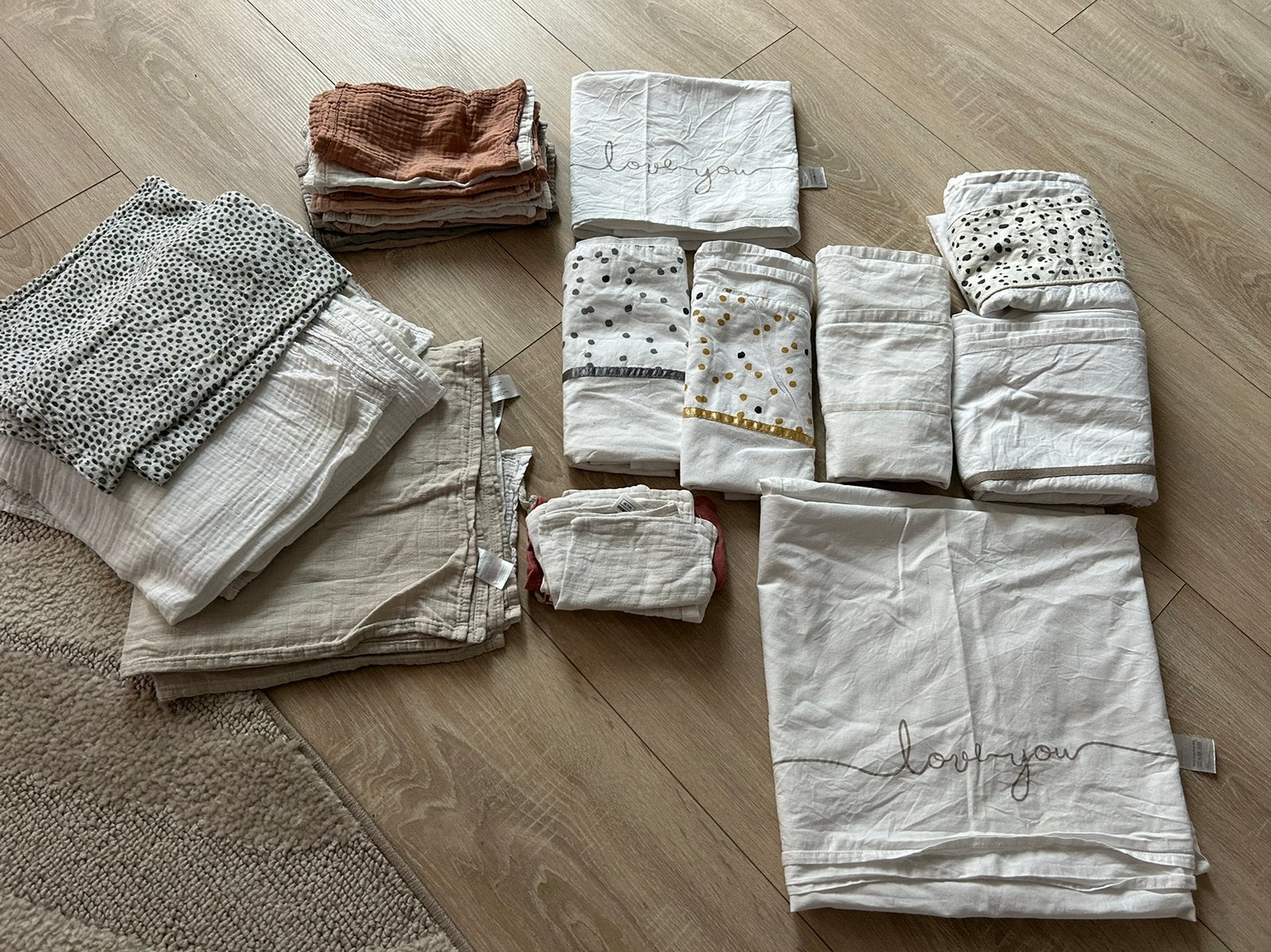 Hydrofiele doeken/wieg en ledikant lakens/washandjes, Ophalen of Verzenden, Zo goed als nieuw