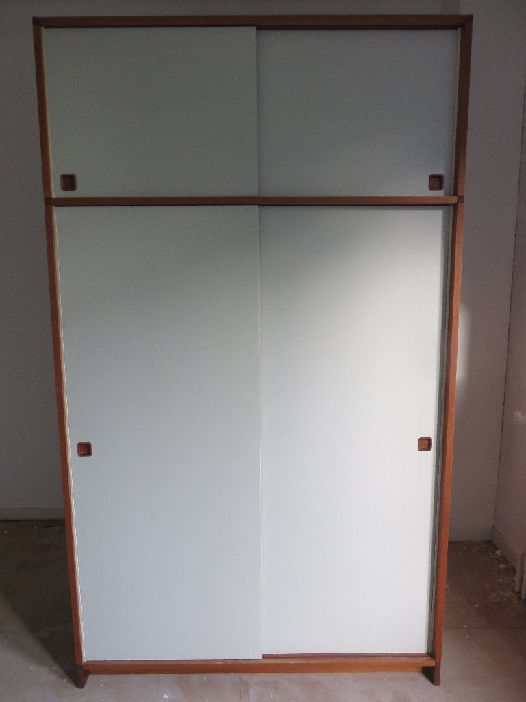 vintage Pastoe teak houten kledingkast linnenkast, Huis en Inrichting, Kasten | Kledingkasten, Gebruikt, 100 tot 150 cm, 200 cm of meer