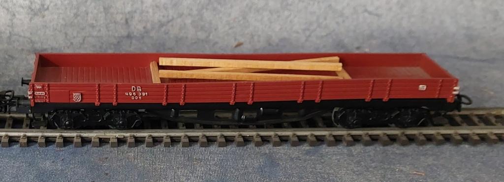 Märklin lageboordwagon 4914 [6042]  [HoMoHO], Wisselstroom, Gebruikt, Wagon, Ophalen of Verzenden