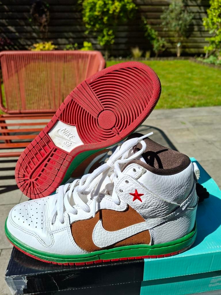 Nike Dunk High Cali 2014, Wit, Nike, Ophalen of Verzenden, Sneakers of Gympen