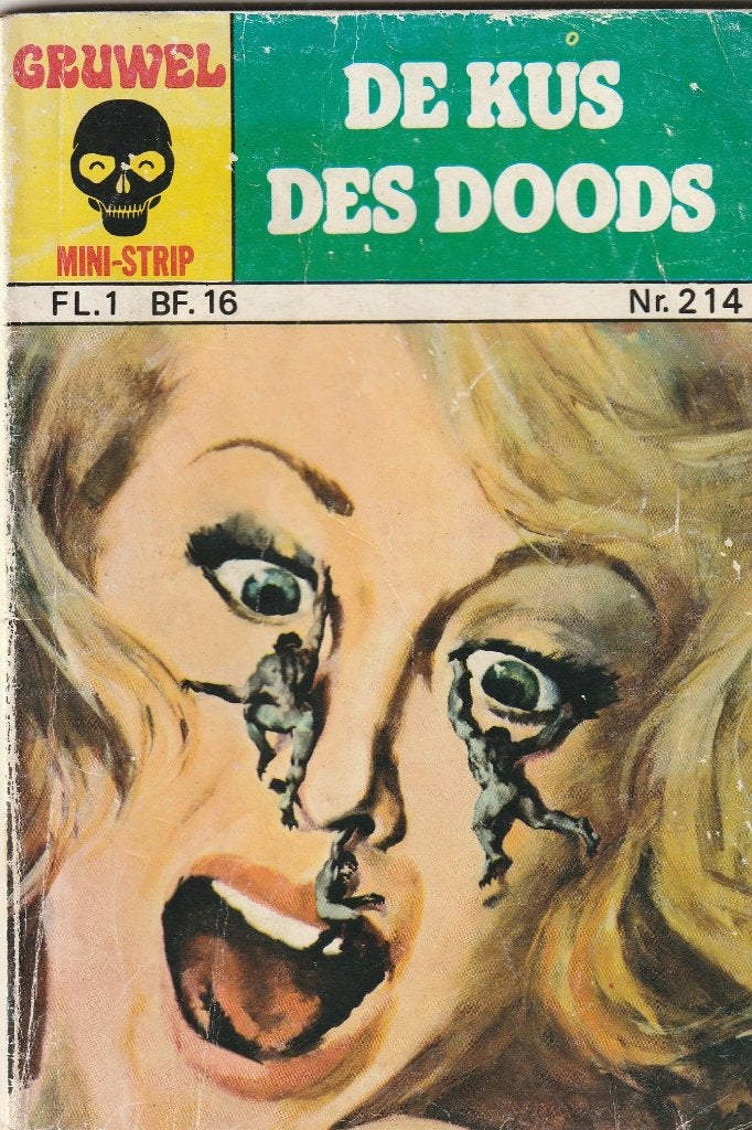 De kus des doods heel oud stripboekje, Eén stripboek, Ophalen of Verzenden, Gelezen