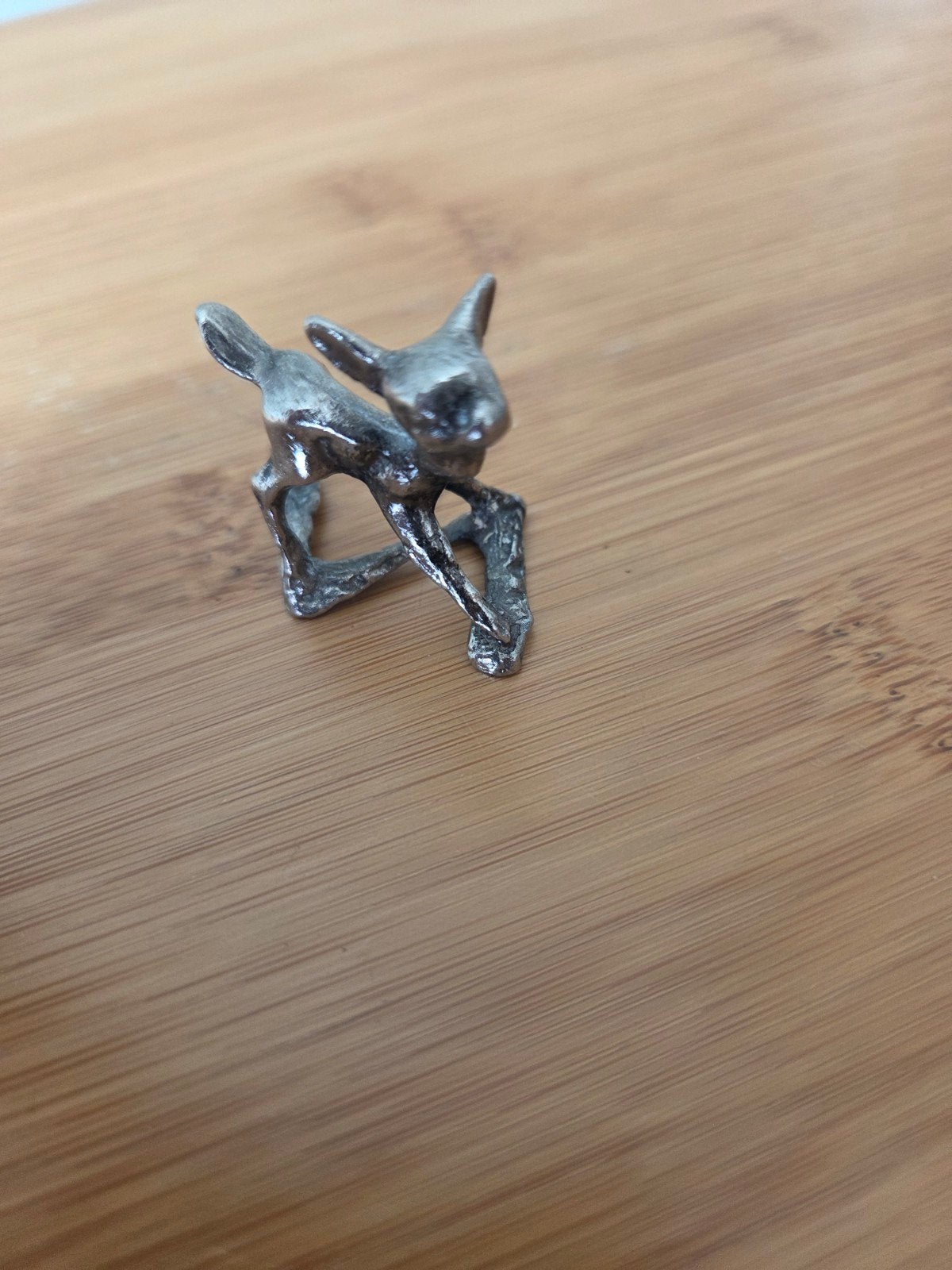 Miniatuur Bambi - Tin - 3,5x3 cm, Verzamelen, Ophalen of Verzenden, Gebruikt, Dier