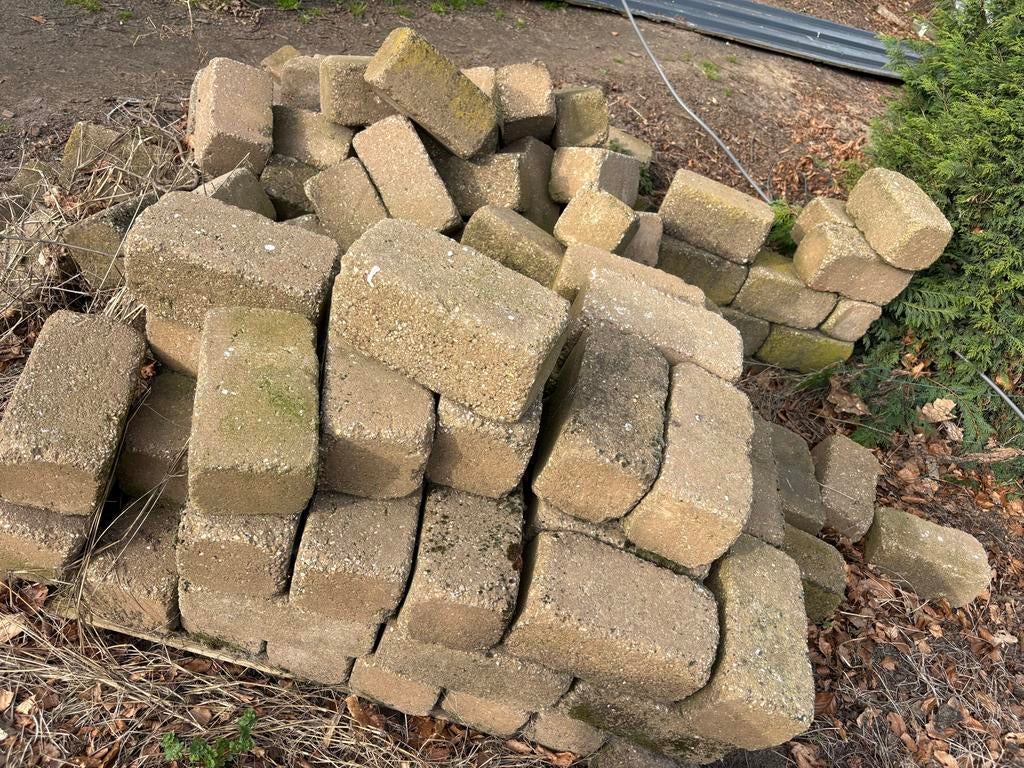 Gratis stenen ophalen, Tuin en Terras, Tegels en Klinkers, Ophalen, Gebruikt, Klinkers, 10 m² of meer