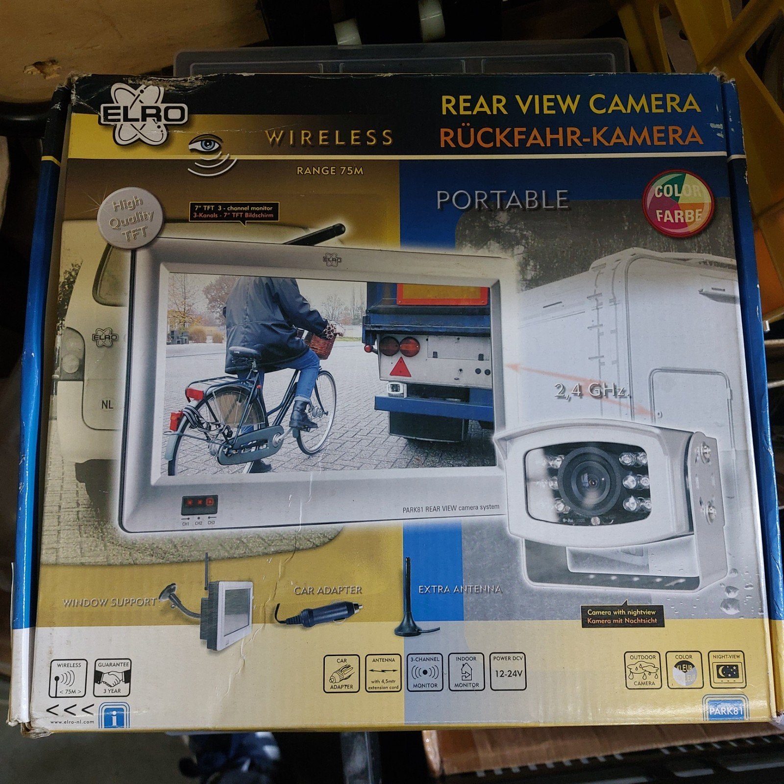 Draadloze Achteruitrijcamera
voor-Camper-Caravan-Trucks, Ophalen