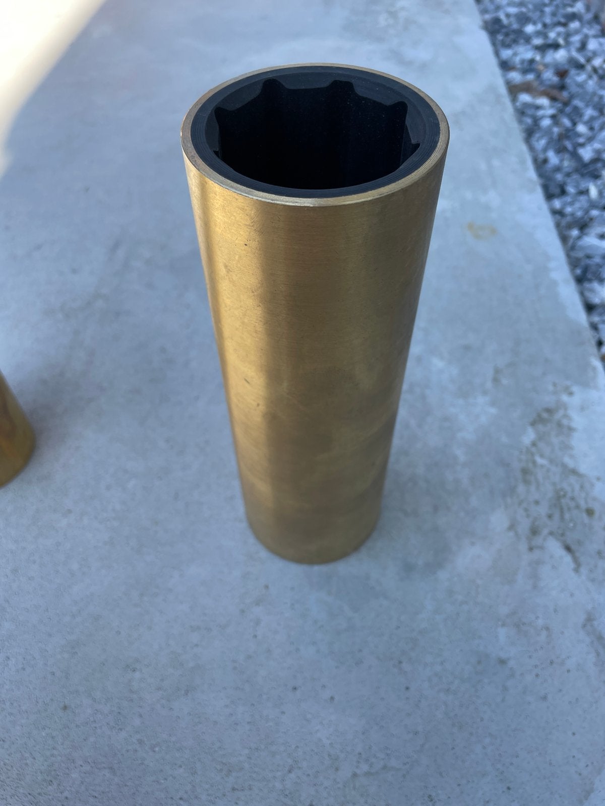 Bronzen Schroefaskoker met Rubber Lager - 20 cm, Ophalen of Verzenden, Gebruikt, Motor en Techniek