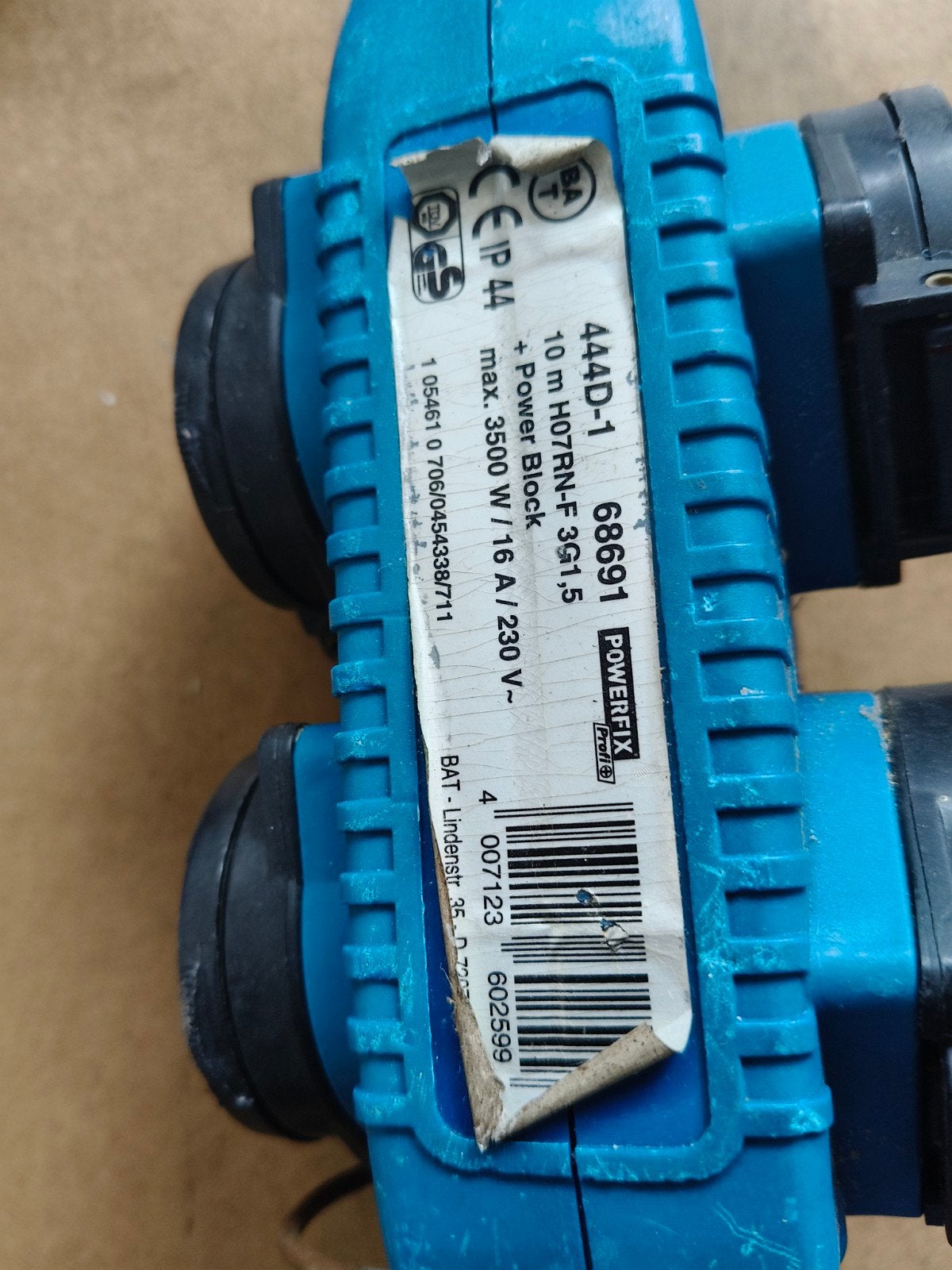 Powerfix Power Block verlengkabel 10m H07RN-F 3G1.5, Ophalen, Gebruikt, Overige merken, Kabel of Snoer