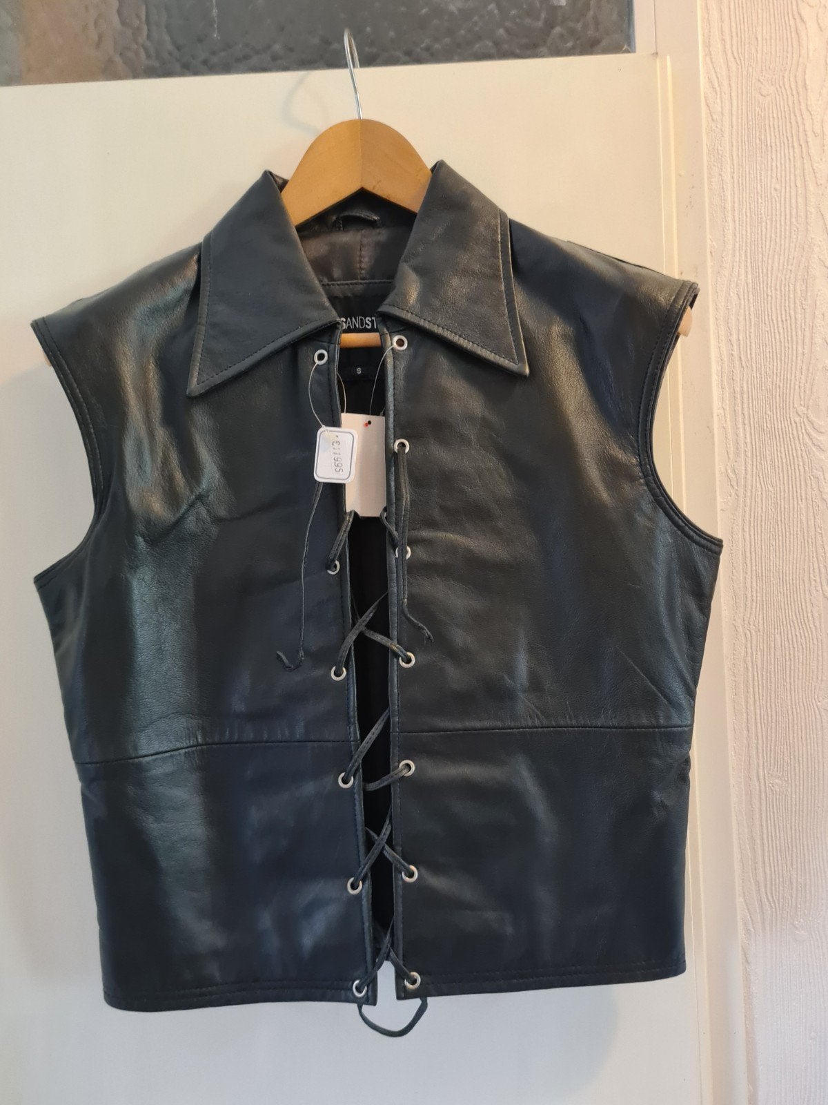 leren gilet, Ophalen of Verzenden, Zo goed als nieuw, Zwart