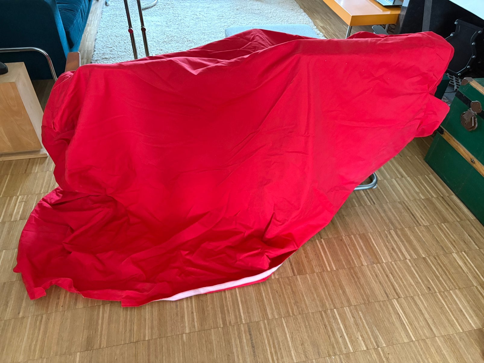 Rode Klippan hoes, twee-zitter, Huis en Inrichting, Gebruikt, 150 tot 200 cm, Tweepersoons, 75 tot 100 cm