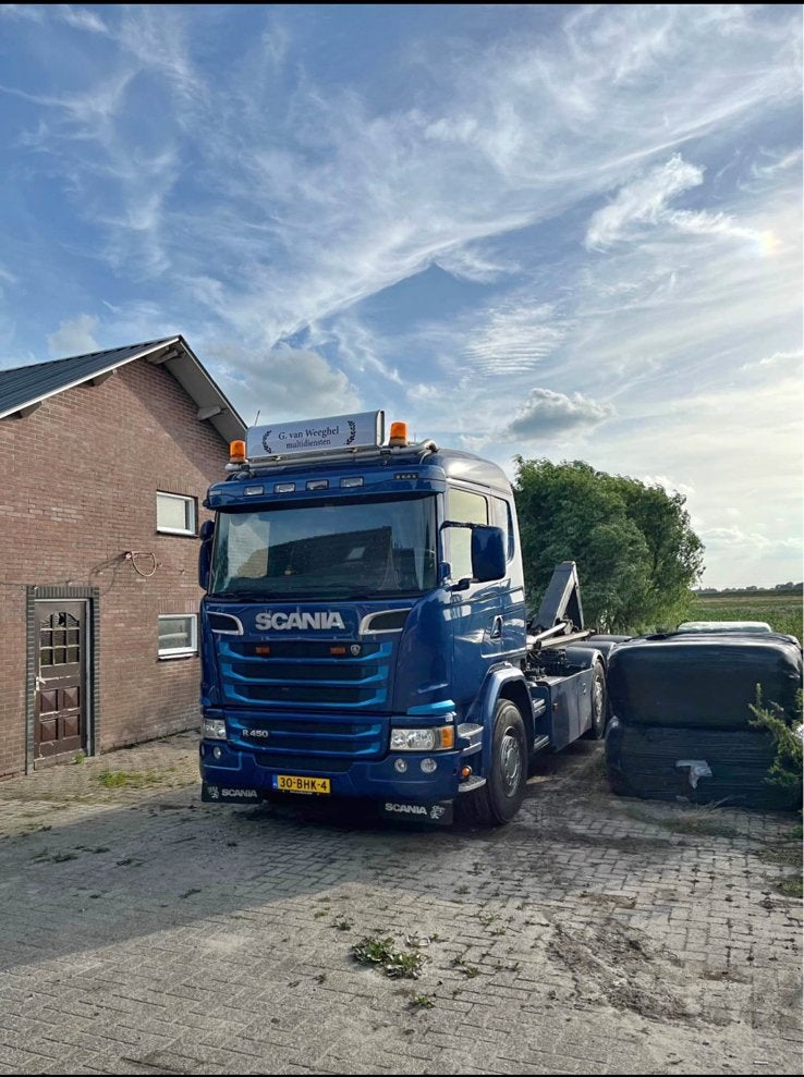 Scania haakarm, Auto's, Stof, Zwart, Scania, Blauw