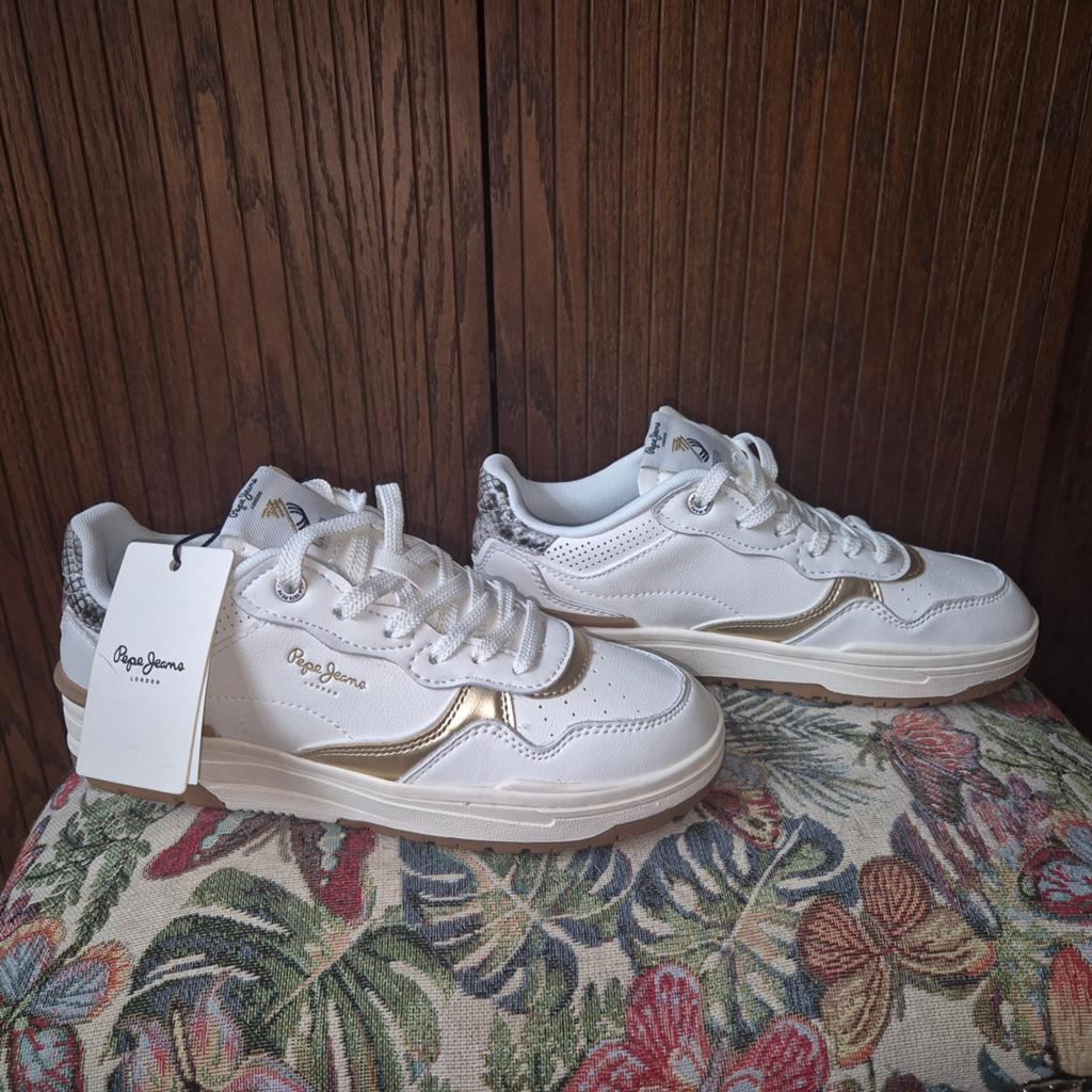 Nieuwe Pepe Jeans sneakers maat 38, Wit, Nieuw, Ophalen of Verzenden, Sneakers of Gympen