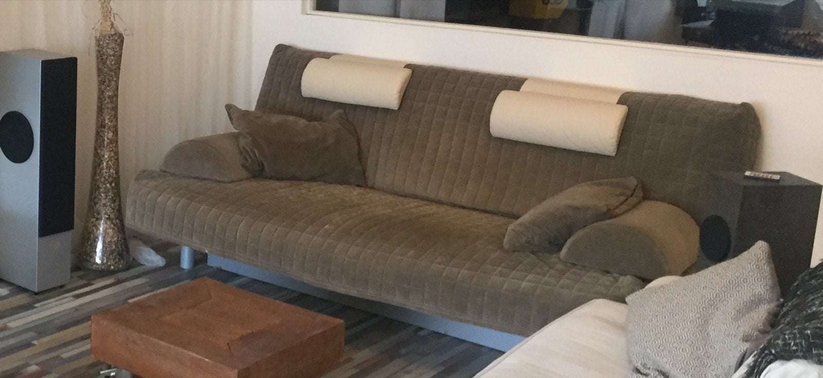 Comfortabele slaapbank 140x200 - Ideaal voor logees, Ophalen, Gebruikt, Bruin, Tweepersoons