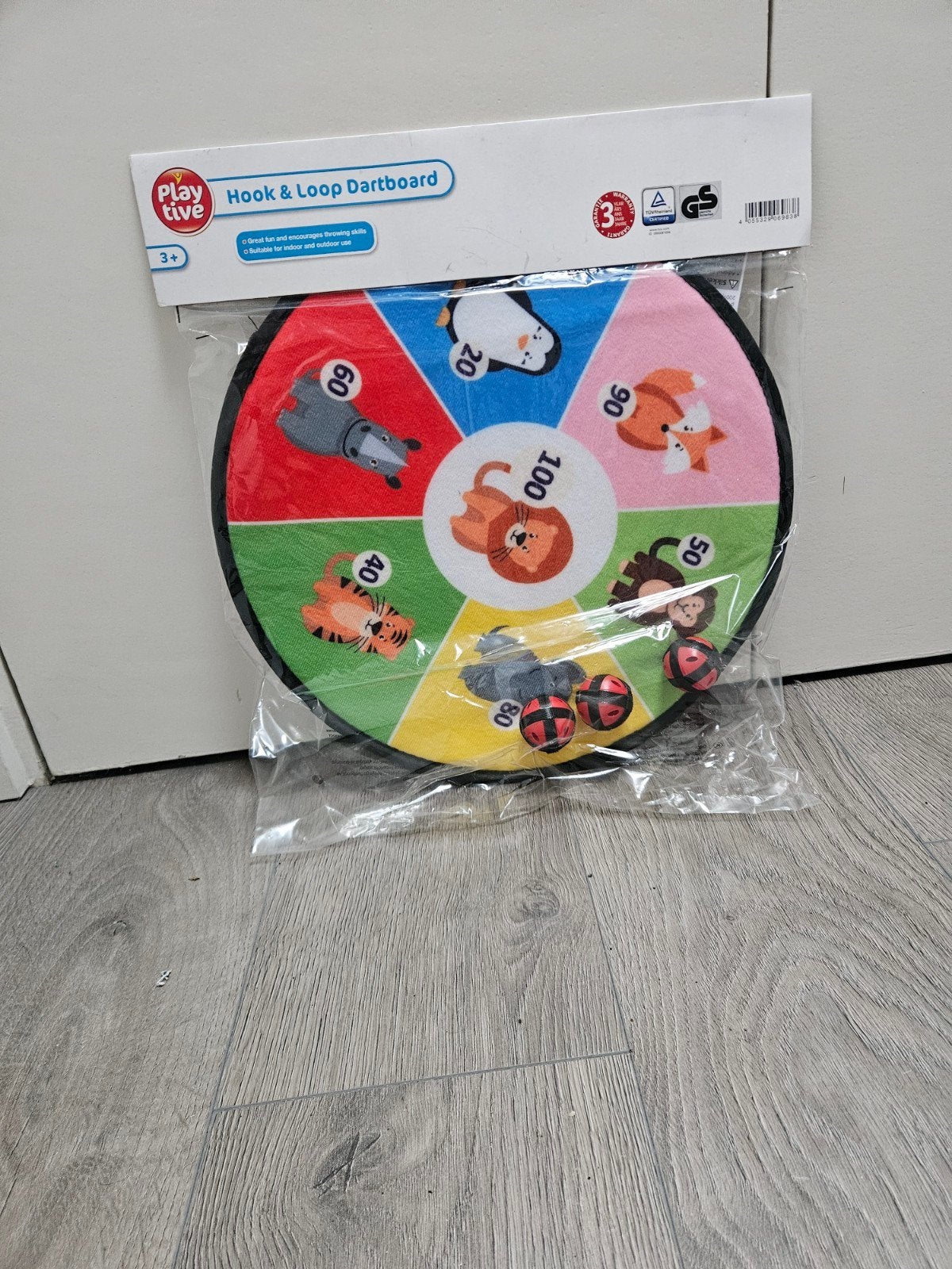 Kinder dartbord met 3 ballen - Playtive Hook & Loop, Kinderen en Baby's, Ophalen of Verzenden, Nieuw, Jongen of Meisje