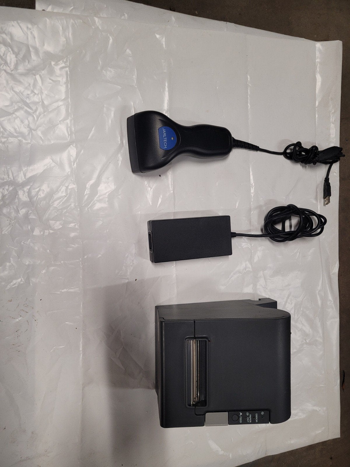 Epson TM-T20II bonprinter met Jarltech barcodescanner, Zwart-en-wit printen, Gebruikt, Printer, Epson