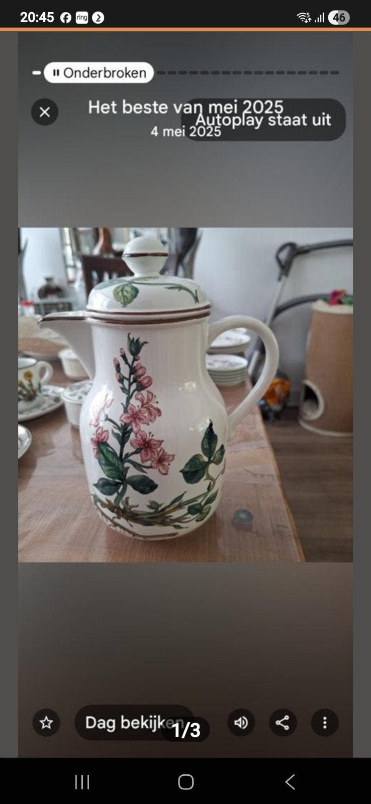 Mooie Gave Koffiepot Botanica, Ophalen