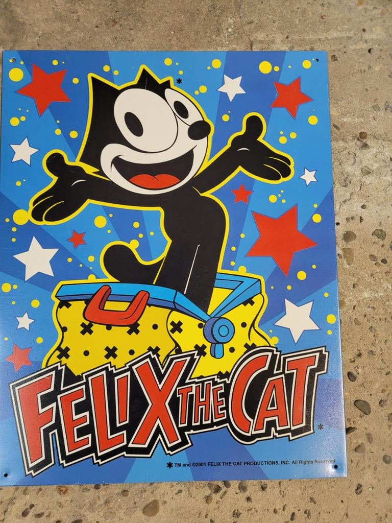 Blik   wandplaat felix, Ophalen, Overige