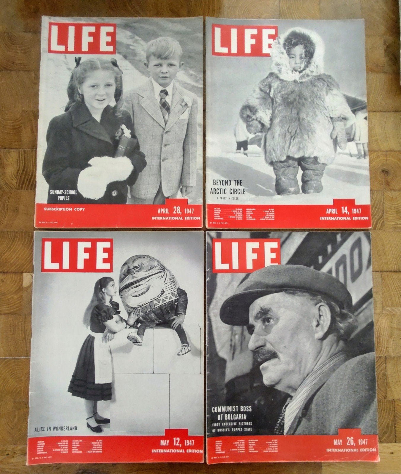 LIFE Magazine uit 1947 - 4 nummers, Ophalen of Verzenden, Gelezen, Overige typen