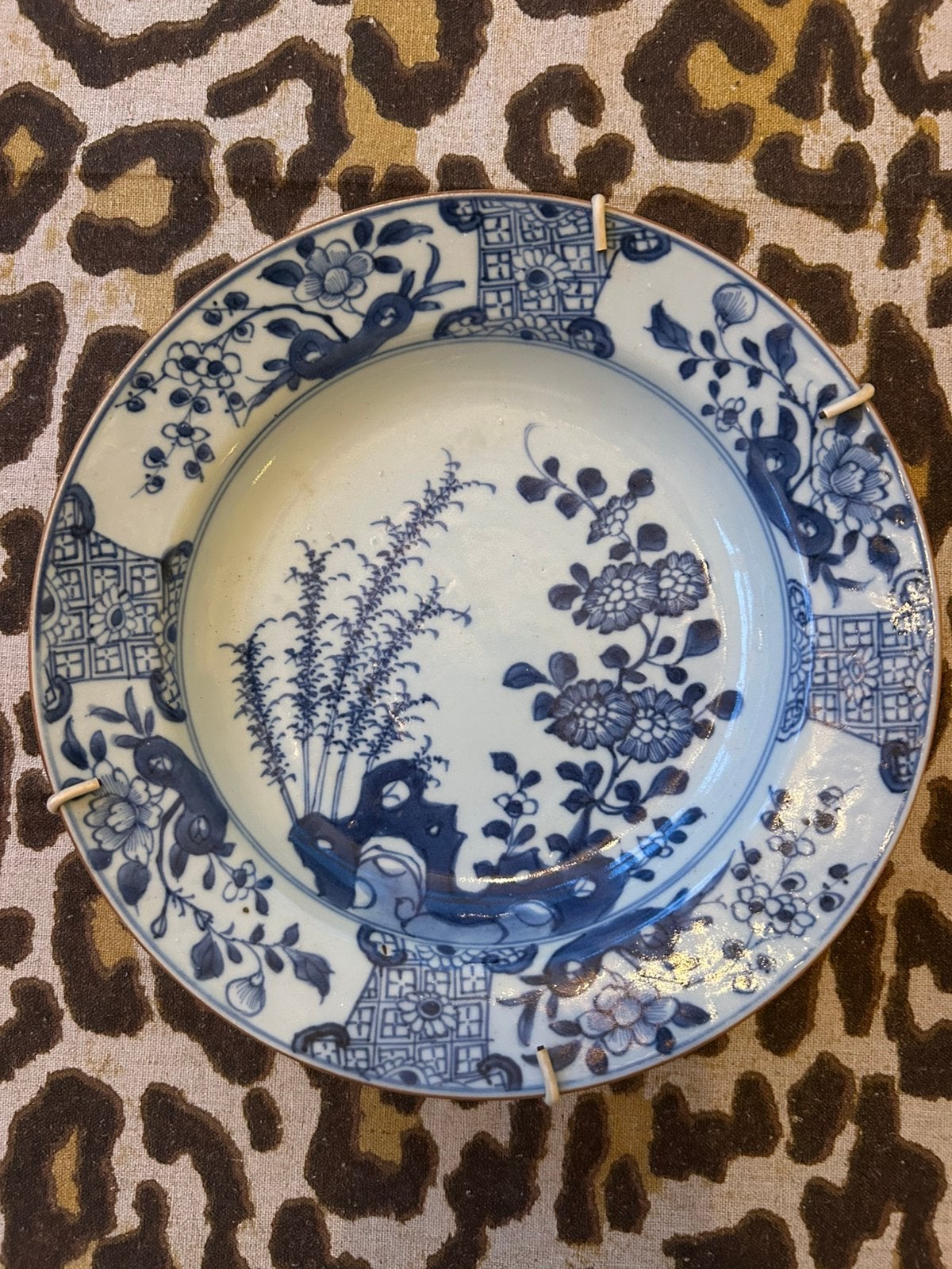 Antiek Creil & Montereau Bord Delft’s blauw bord, Ophalen of Verzenden