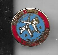 S HERTOGENBOSCH DEN BOSCH SHIUNG WONG GEVECHTSPORT PIN, Verzamelen, Speldjes, Pins en Buttons, Ophalen of Verzenden, Gebruikt