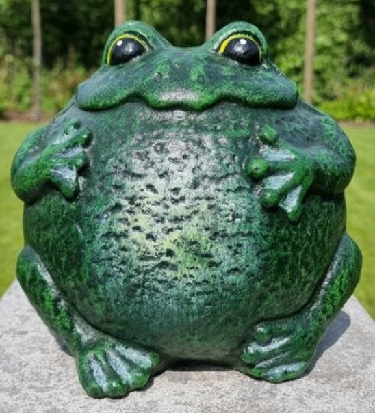 Donkergroene KIKKER, Ophalen of Verzenden, Gebruikt, Dierenbeeld
