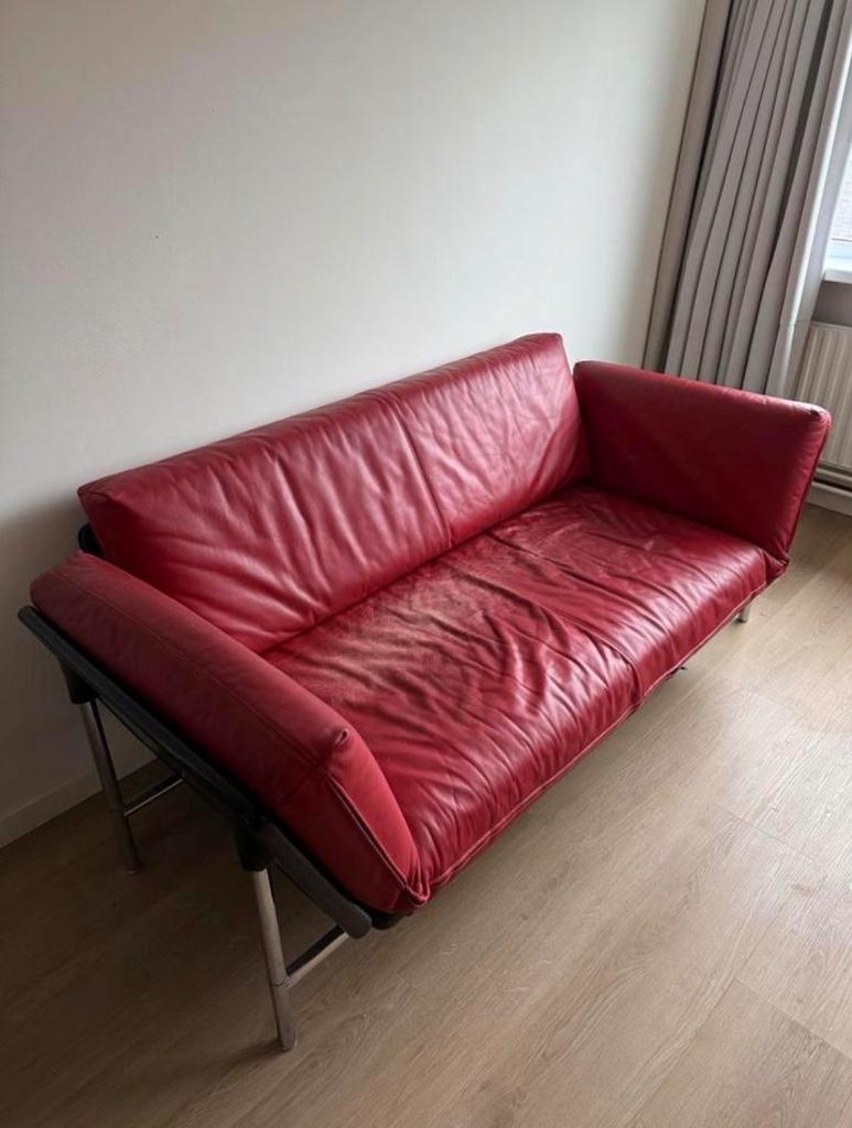 Dema Rataplan slaapbank Italiaans Design mooie staat, Ophalen, Metaal, Driepersoons, 75 tot 100 cm