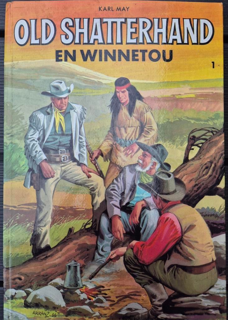 Old Shatterhand en Winnetou - Karl May stripboek, Eén stripboek, Ophalen of Verzenden, Gelezen, Karl May