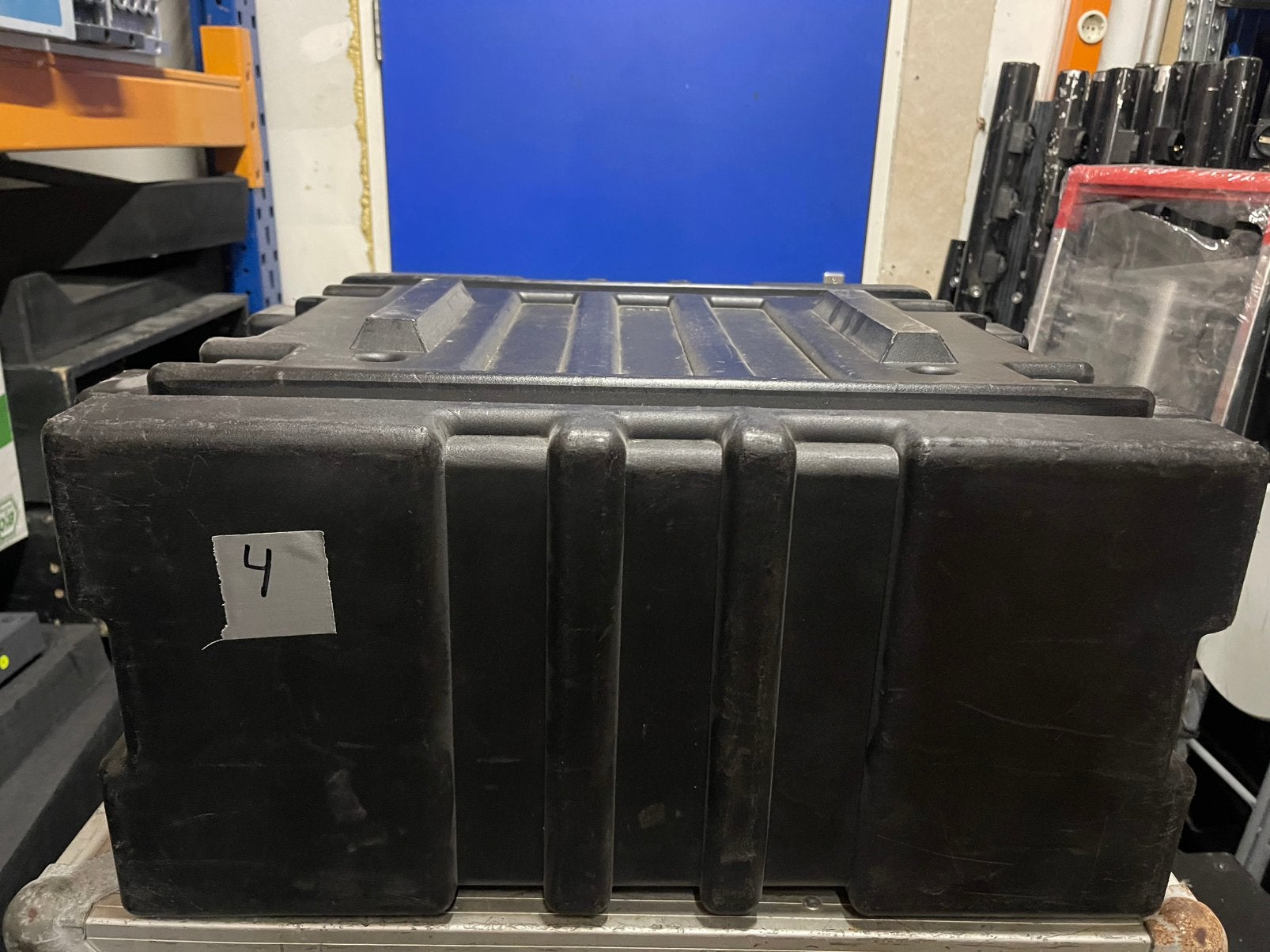 BOSCHMA Flightcase 4He Double Doors 38cm Tussen Rails Nr.4, Ophalen, Gebruikt, Overige instrumenten, Flightcase
