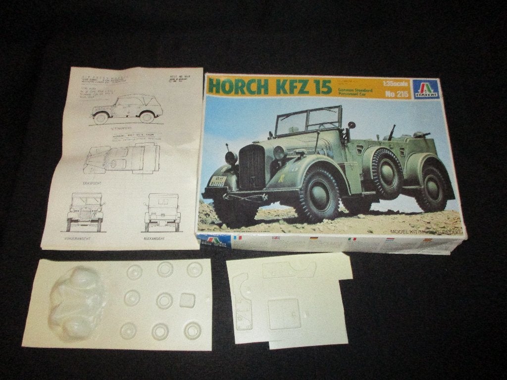 D-82,ITALERI 1-35,NO,215,Horch Kfz.15+FRANS SCHMIDT 1-35,NO,, Overige merken, 1:32 tot 1:50, Overige typen, Ophalen of Verzenden