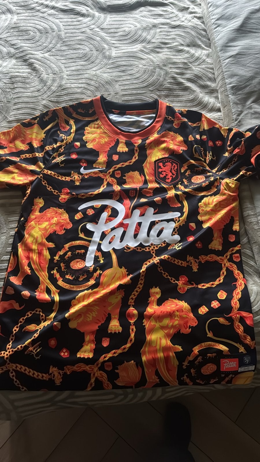 Patta x Nike x Nederland Voetbalshirt - Zwart/Oranje Leeuw, Kleding | Heren, Sportkleding, Maat 48/50 (M), Zwart, Nieuw, Ophalen of Verzenden