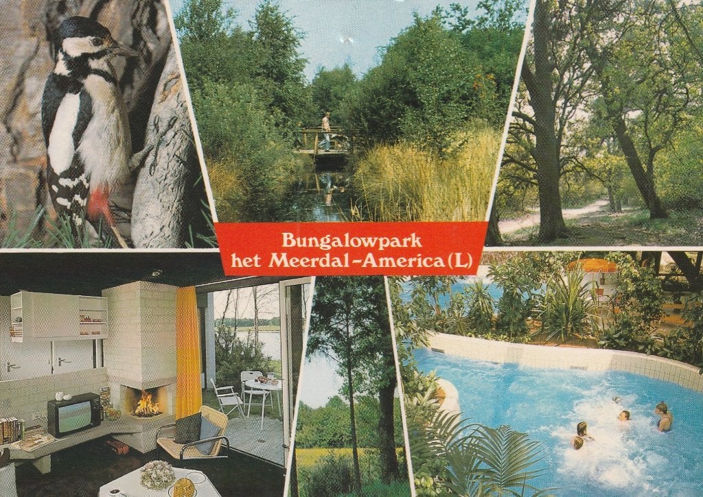 AMERICA Het Meerdal Bungalowpark Sporthuis Centrum, Verzenden, 1980 tot heden, Gelopen, Limburg