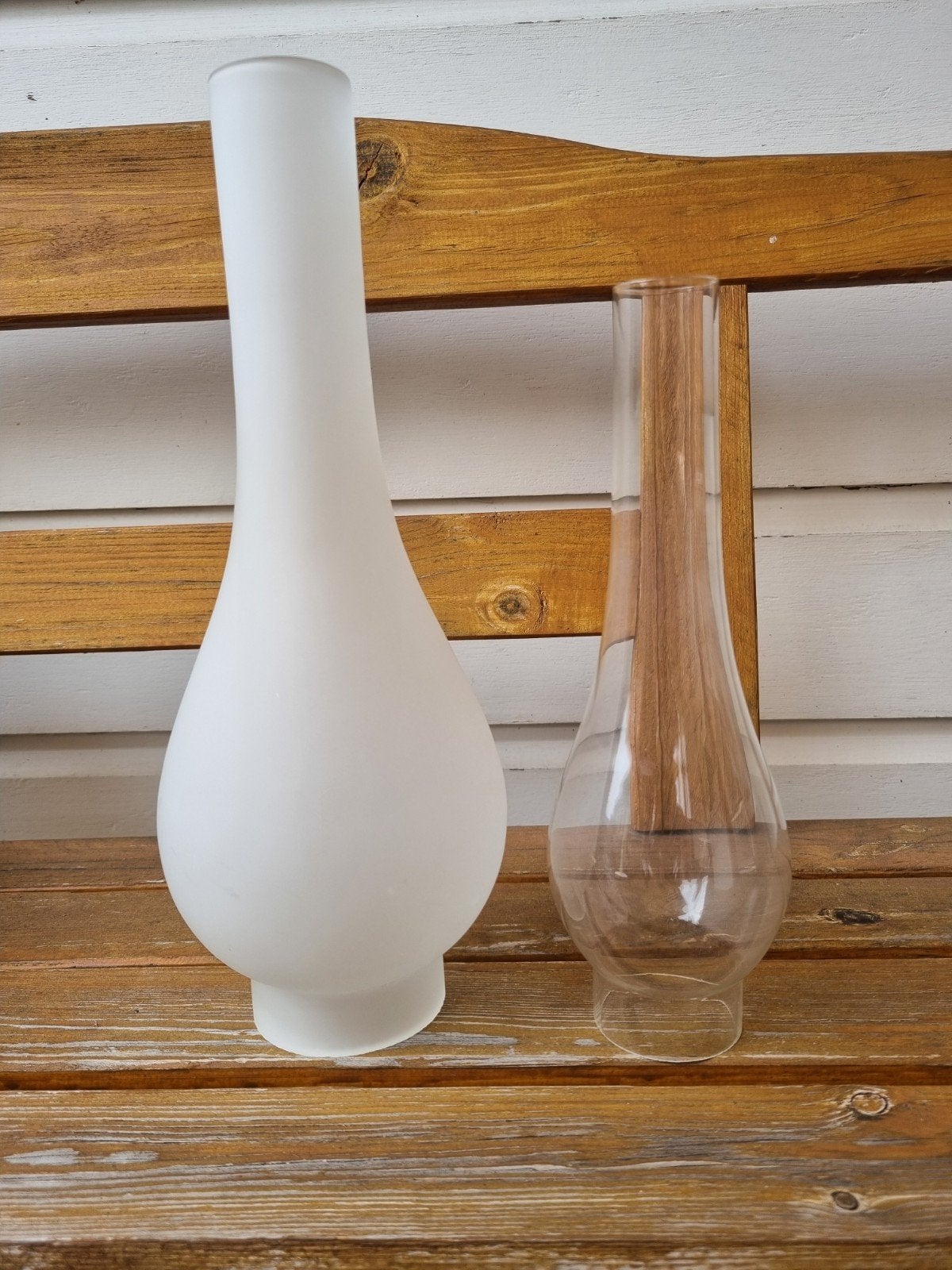 2x Olielamp glaasje, Antiek en Kunst, Ophalen of Verzenden