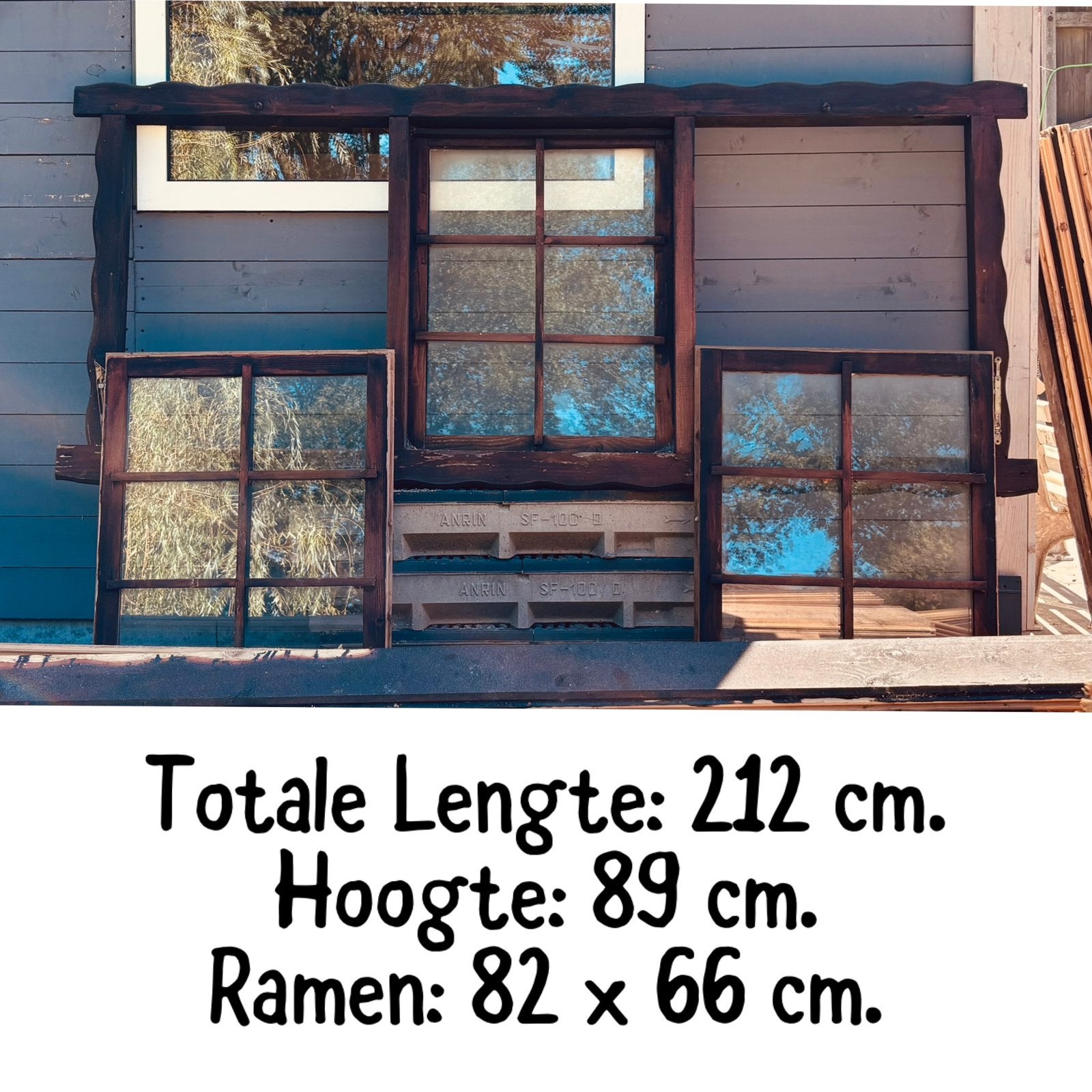 Deuren en ramen voor een blokhut, Ophalen, Gebruikt, Hout, Overige typen