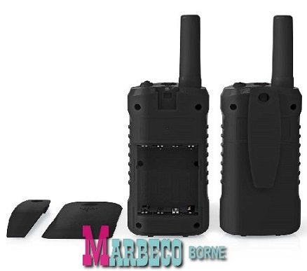 Portofoon, Walkie Talkie set Nedis, max. 6KM, incl. oortjes, Met broekklem, Nedis, Nieuw, 2 to 5 km