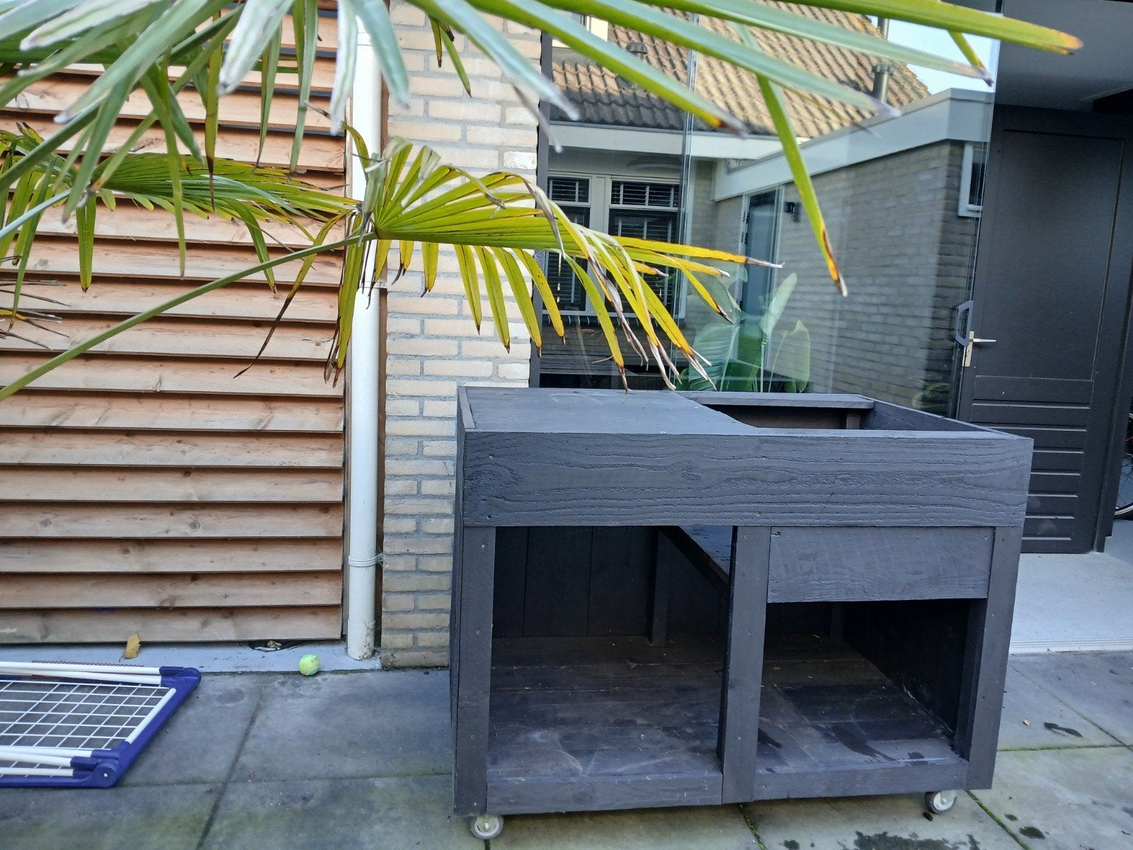 Buitenkeuken / BBQ meubel op wielen, Tuin en Terras, Ophalen, Gebruikt, Vrijstaand