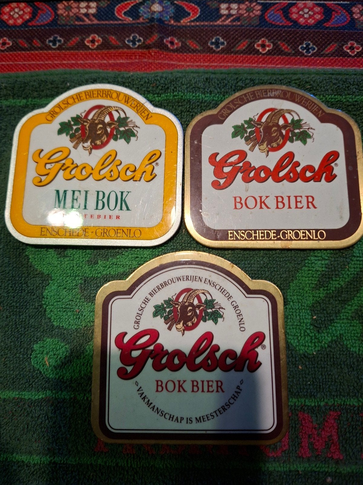 Grolsch Tapruiten - Mei Bok en Bok Bier (3 stuks), Ophalen of Verzenden