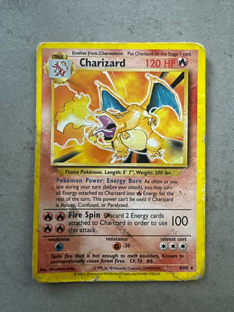 Charizard Pokémon Kaart 120 HP - (Gebruikt), Verzenden, Gebruikt, Losse kaart