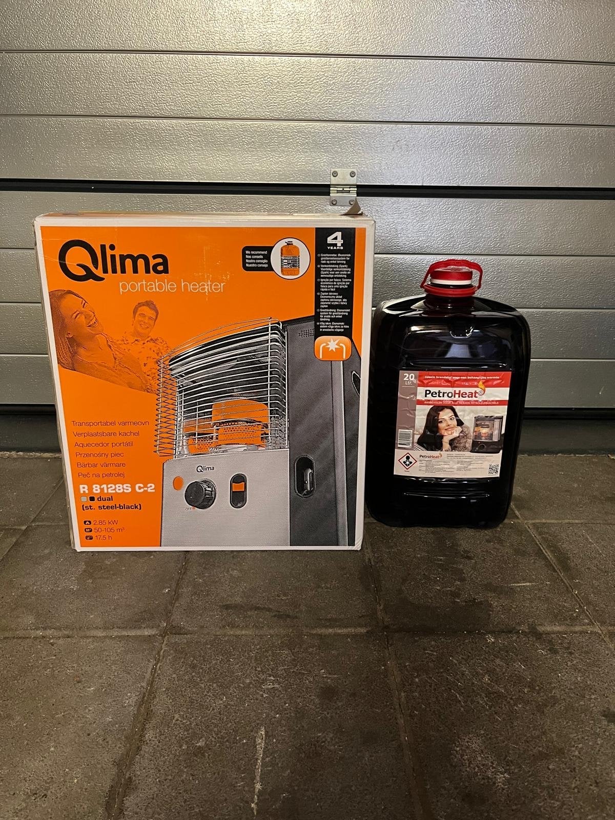 Qlima Petroleumkachel R 8128S C-2 met 20 liter PetroHeat, Ophalen, 30 tot 80 cm, Kachel, Minder dan 60 cm