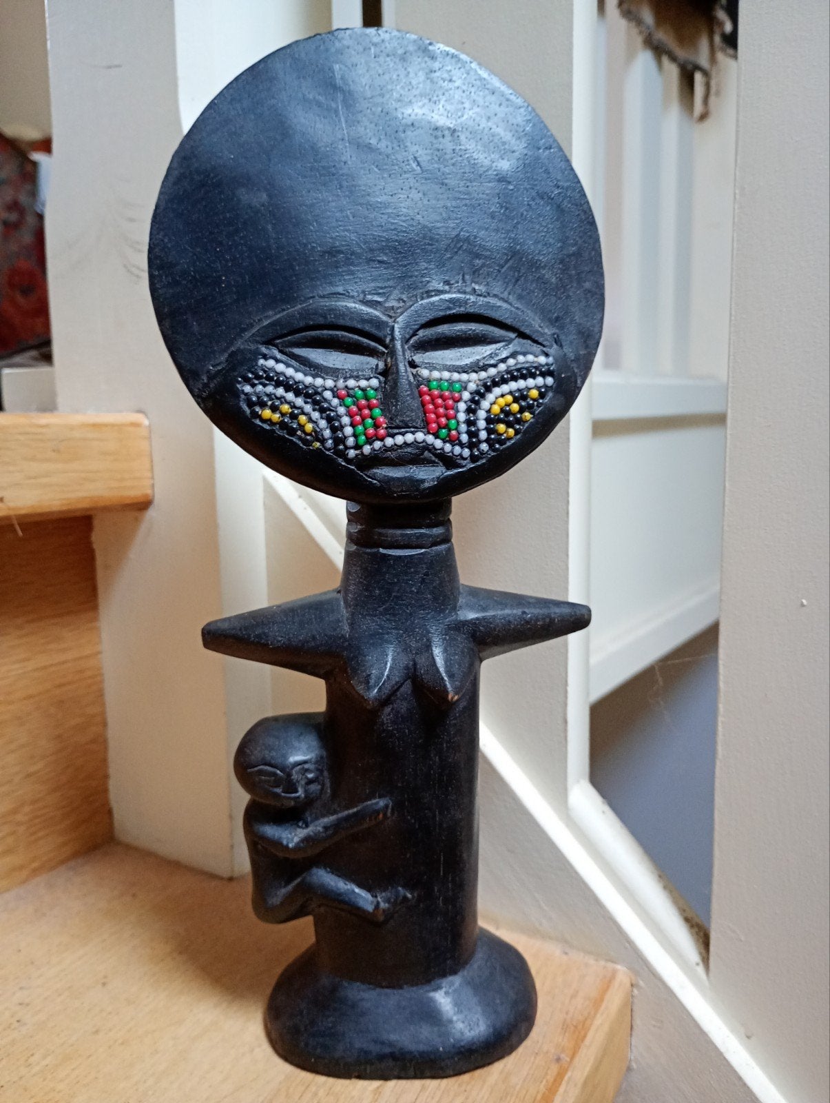 Ghanese houten beeld Akuaba, 29,5 cm, Ophalen, Houtsnijwerk, Handgemaakt, 20 - 50 cm