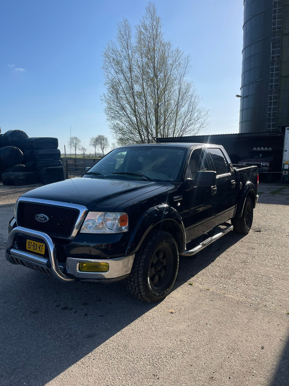 Ford F150 2004 Benzine/LPG V8, Auto's, Bestelauto's, Automaat, Zwart, Particulier, Ford