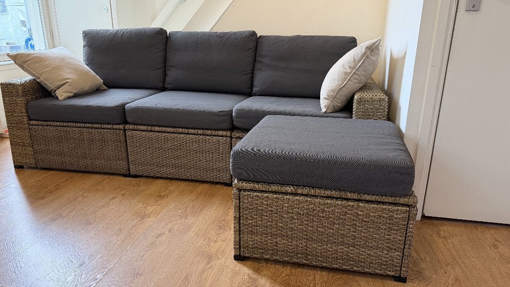 Ikea Sollerön modular outdoor sofa, Ophalen, Outdoor, Stof, Hoekbank