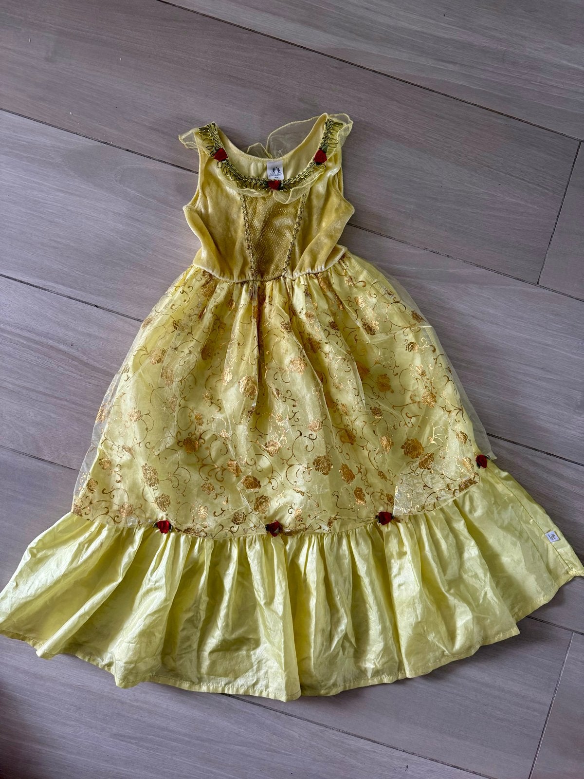Belle en het Beest Jurk voor Kinderen - Prinsessenjurk, Ophalen of Verzenden, Gebruikt, 110 t/m 116, Meisje