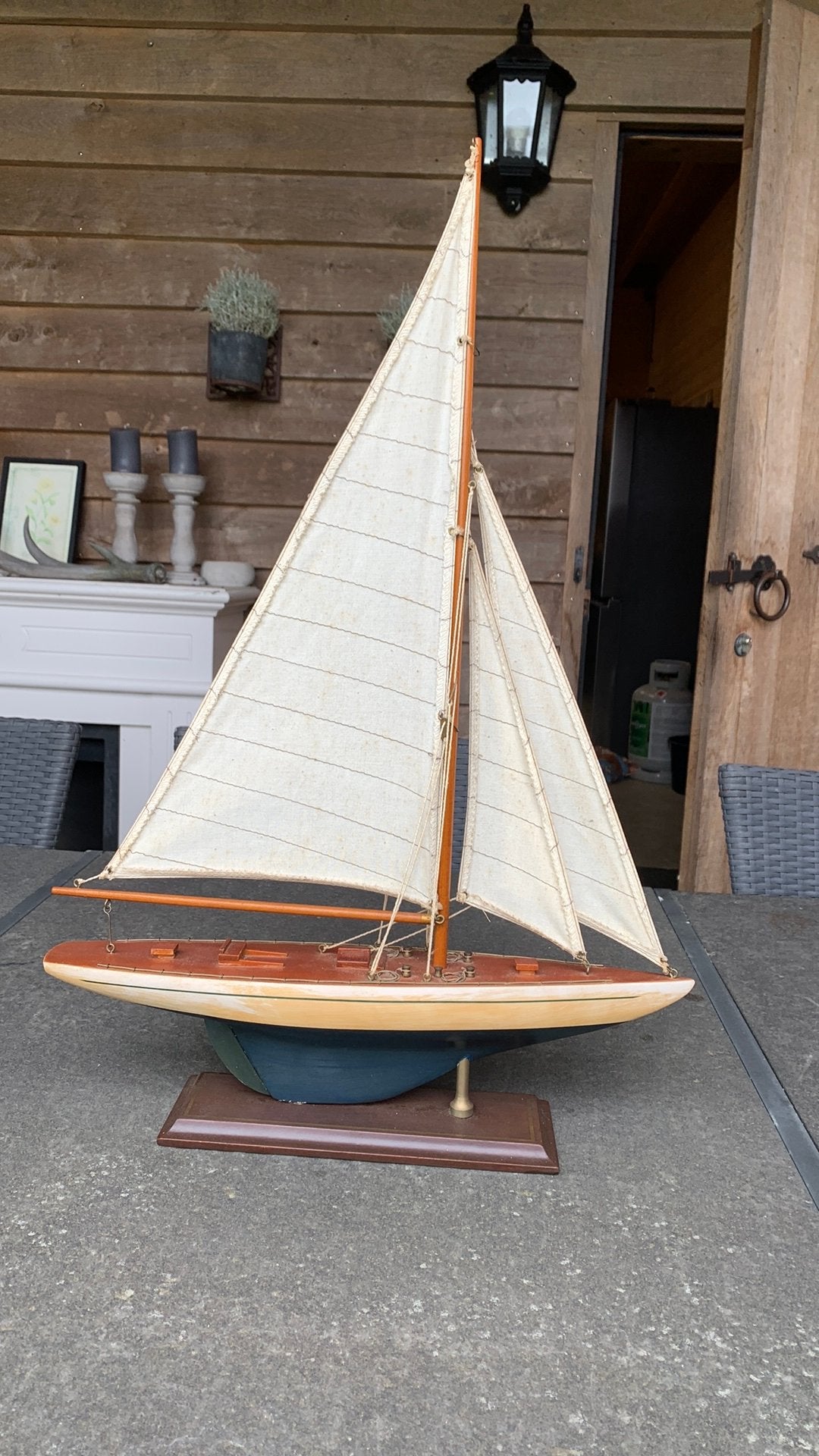 Miniatuur zeilboot, Ophalen, Gebruikt