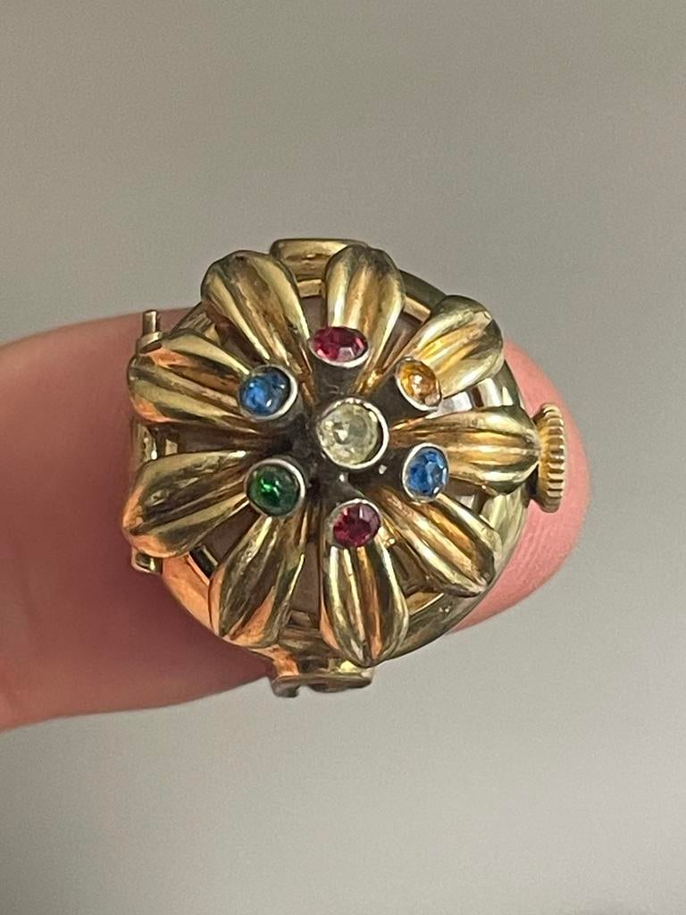 vintage horlogering atlanta geneve 17 jewels incabloc, Ophalen of Verzenden, Zo goed als nieuw, 17 tot 18, Dame