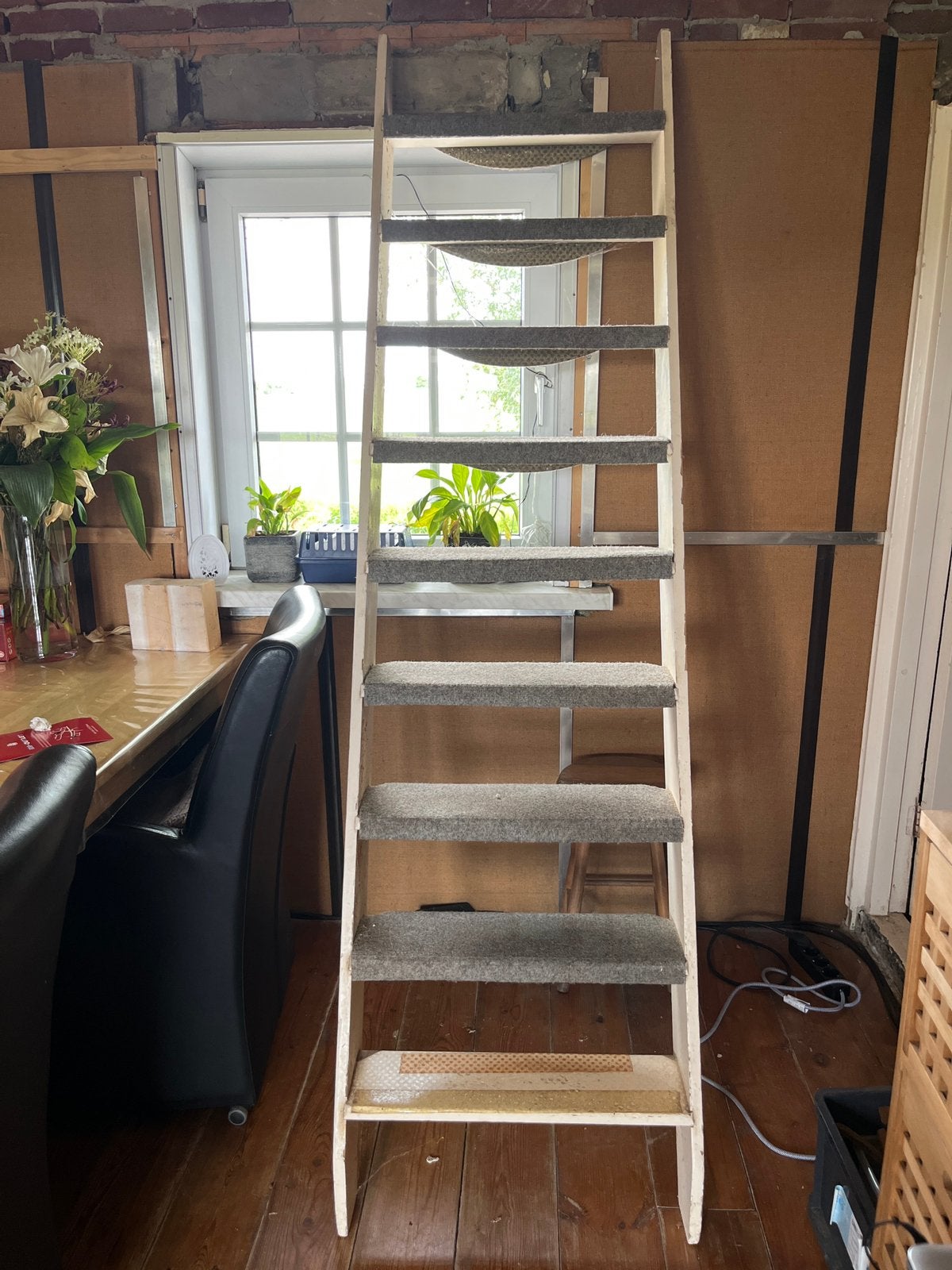 Oude boerderij trap ladder, rustiek en functioneel, Doe-het-zelf en Verbouw, Ladders en Trappen, Ophalen, Gebruikt, Trap, 2 tot 4 meter