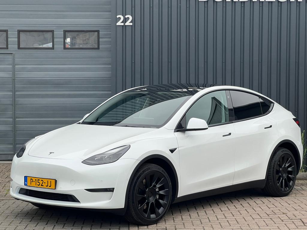 Tesla Model Y Long Range AWD 75 kWh|Warmtepomp|ACC|360*Cam|, Auto's, Tesla, Automaat, Gebruikt, Wit, 1600 kg