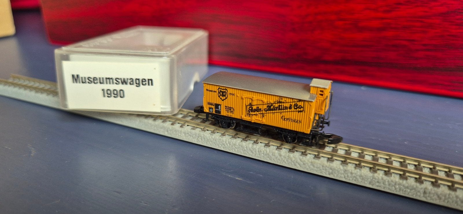 Märklin z Mini-Club Museumswagen 1990, Gelijkstroom, Wagon, Ophalen of Verzenden, Zo goed als nieuw