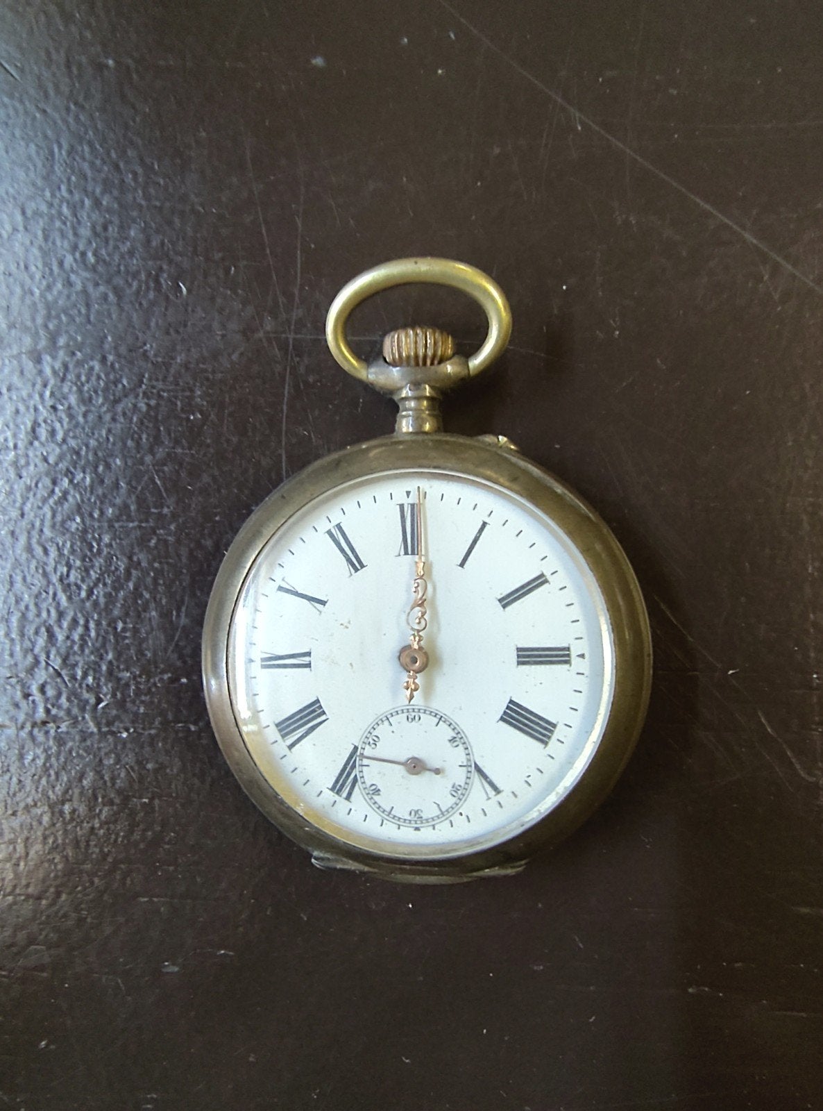Antiek Frans/Zwitsers Zilveren Zakhorloge (1890-1910), Ophalen of Verzenden, Zilver