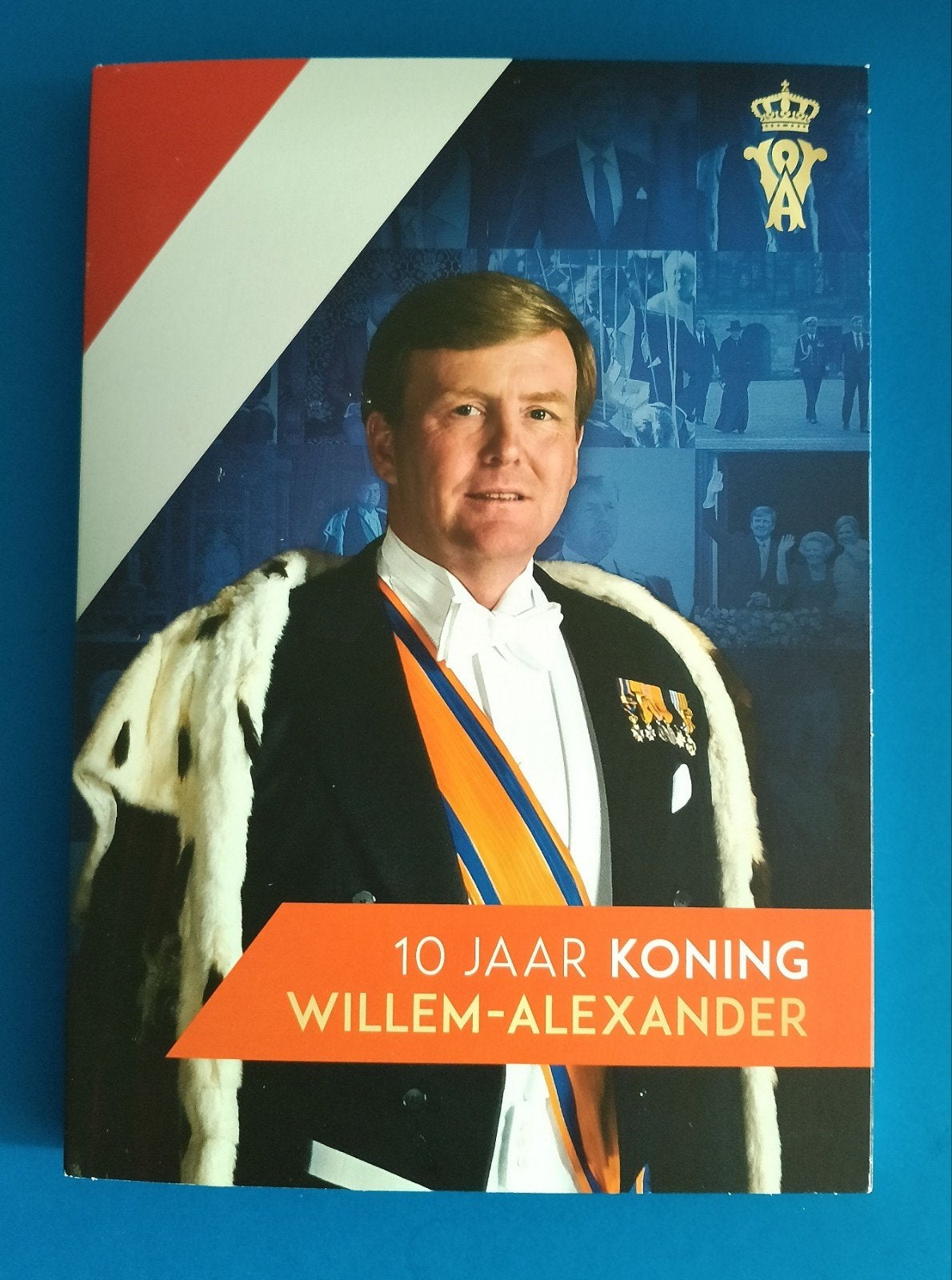 Herdenkingsmunt 10 Jaar Koning Willem‑Alexander + biljet, Ophalen, Koning Willem I, Euro's, Setje