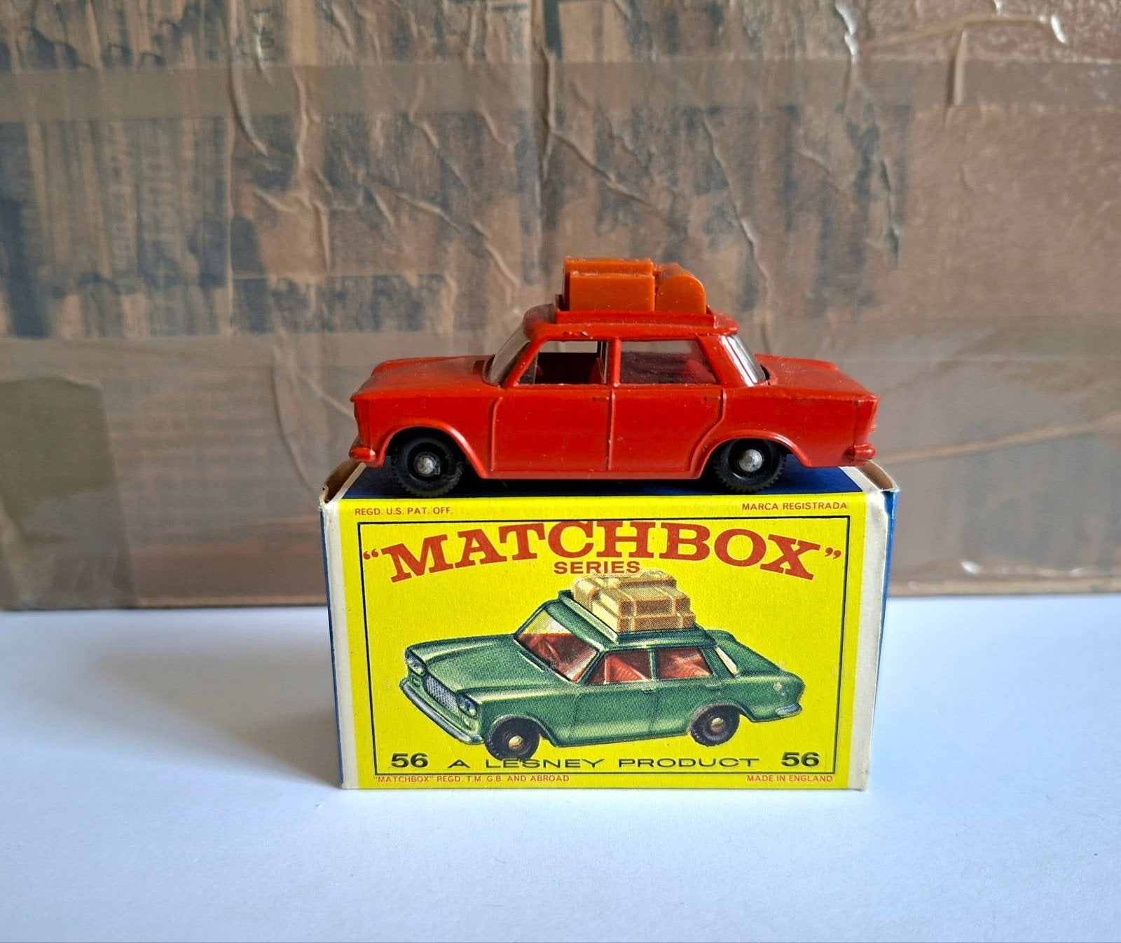 Matchbox 56 fiat 1500 rood !, Ophalen of Verzenden, Auto